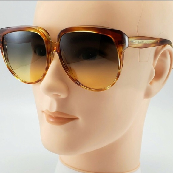 Celine CL40048I CL/40048/I 56B Light Brown Horn Fashion Square Sunglasses 62mm - Picture 1 of 7